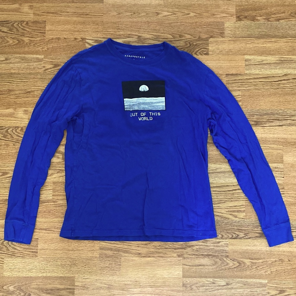 Men’s Aeropostale ‘Out of this World’ Graphic Long Sleeve T-Shirt Sz. Large